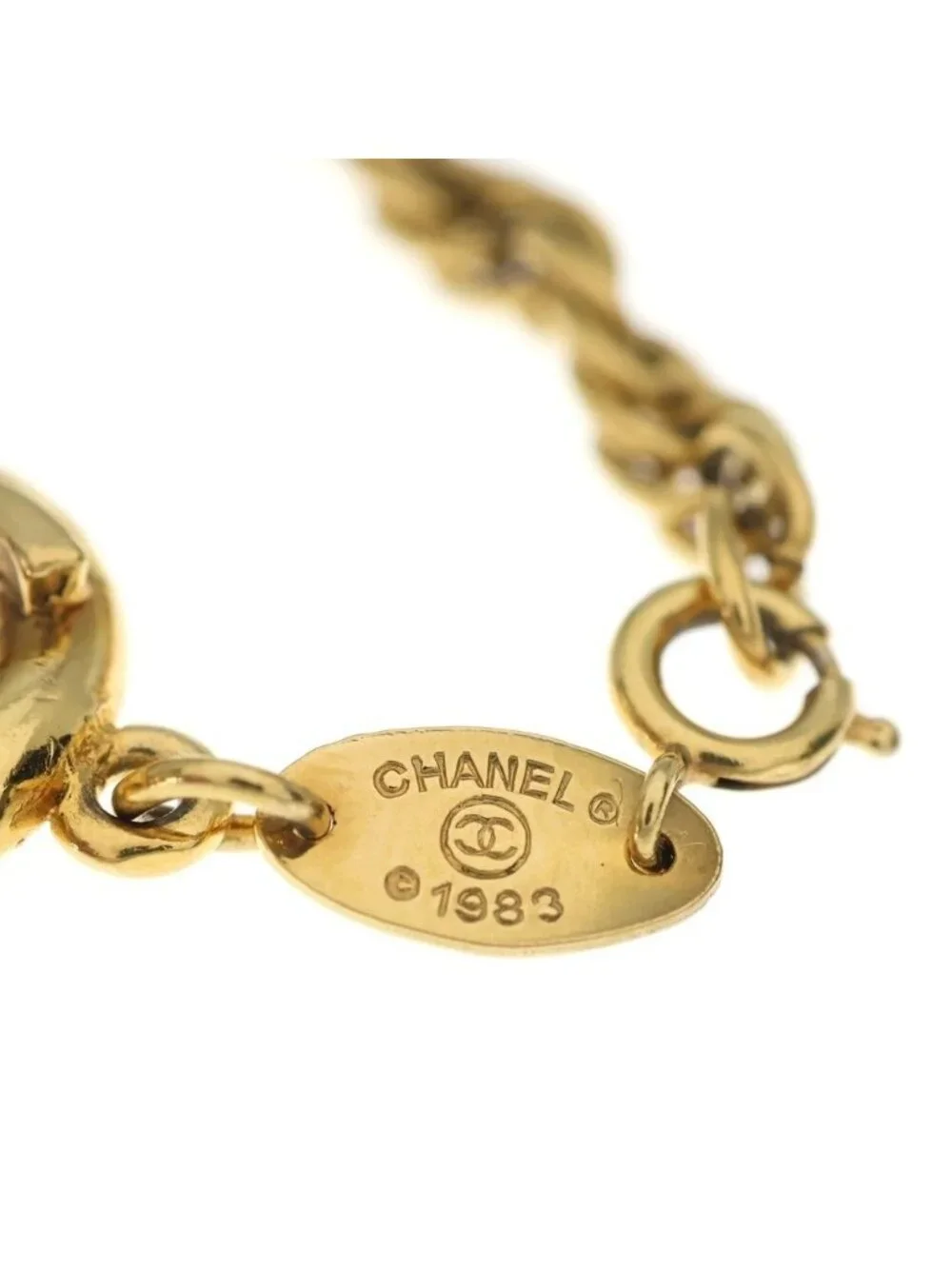Chanel CC Logo Bracelet Gold
